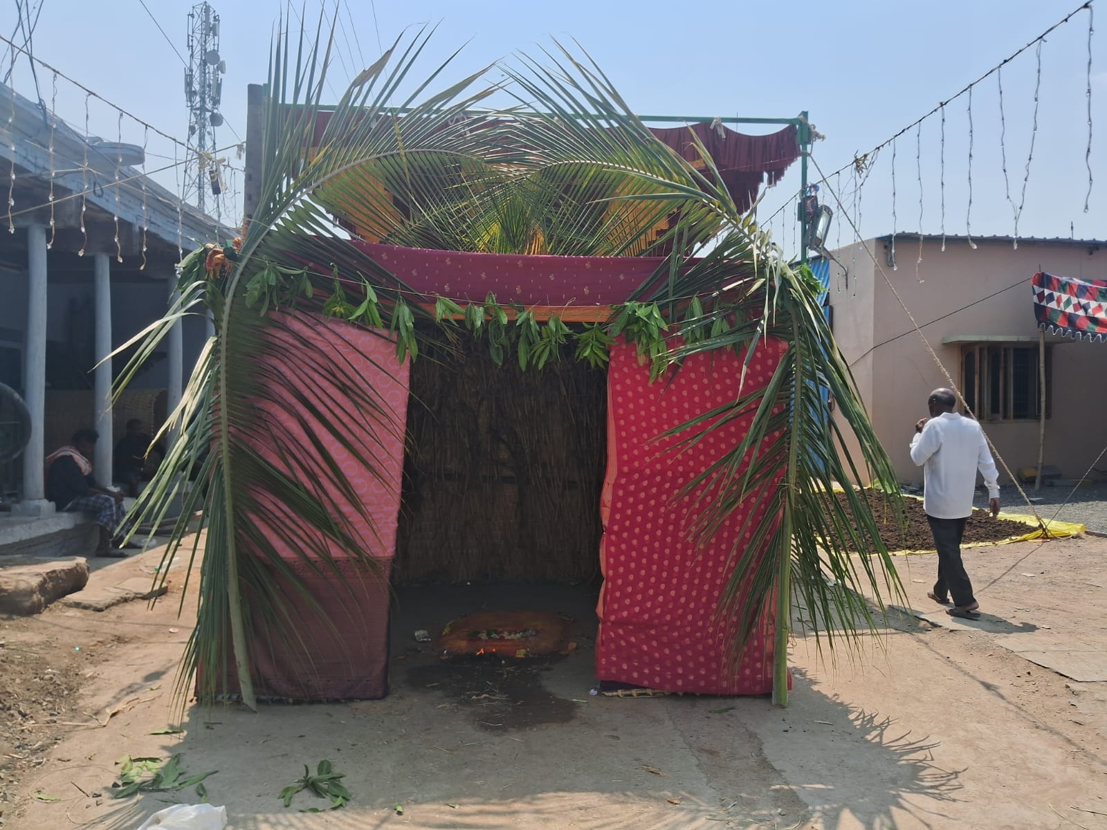 సంజామలలో వైభవంగా పెద్దమ్మ దేవర ప్రారంభం