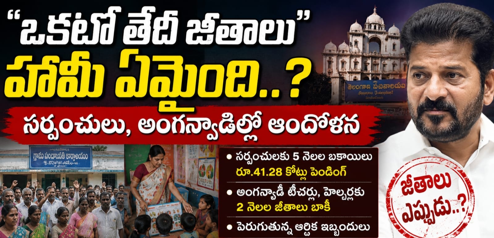 ”ఒకటో తేదీ జీతాలు” హామీ ఏమైంది..?